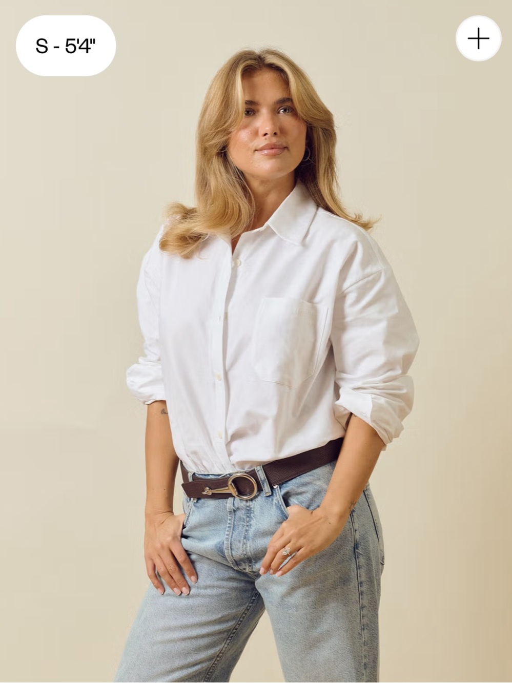 Djerf Avenue Breezy White Button-up Shirt